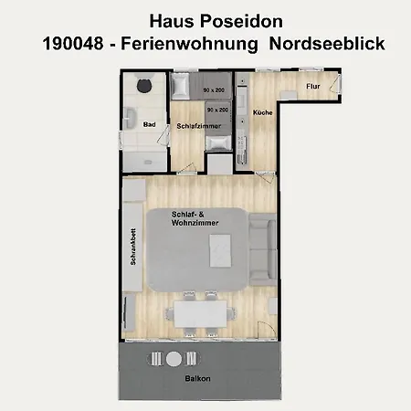 Apartamento Haus Poseidon Nordseeblick